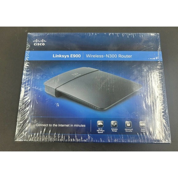 Cisco Linksys E900 Wi-Fi Wireless N300 Router NIB Factory Sealed New - Picture 1 of 5